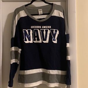 VS Pink Navy Sweatshirt